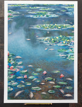 Load image into Gallery viewer, Water Lilies, UK - Ltd Edition A2
