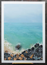 Load image into Gallery viewer, Painting of Bamaluz beach, St.Ives.