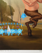 Load image into Gallery viewer, March of the Blue Ticks - Ltd Ed A3