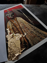 Load image into Gallery viewer, No Golden Gods - Gold Leaf on Printed Paper