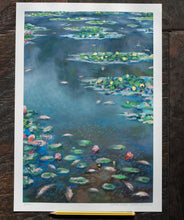 Load image into Gallery viewer, Water Lilies, UK - Ltd Edition A3