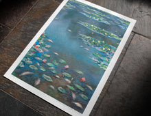 Load image into Gallery viewer, Water Lilies, UK - Ltd Edition A3