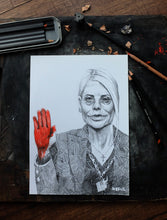 Load image into Gallery viewer, Study of Pam Bondi. Pencil on Paper.
