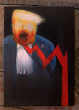 Load image into Gallery viewer, Orange Monday, Acrylic on Canvas  - A3
