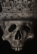Load image into Gallery viewer, King III. Charcoal/Pastel on Paper (Framed) - A3
