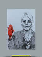 Load image into Gallery viewer, Study of Pam Bondi. Pencil on Paper.
