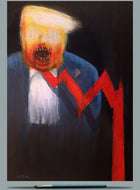 Orange Monday, Acrylic on Canvas  - A3