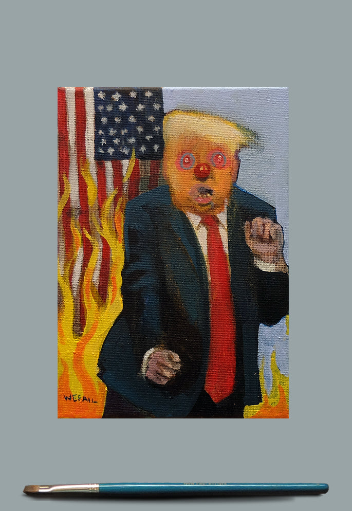 Clown. Acrylic on Canvas