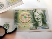 Load image into Gallery viewer, Kill The Poor - Original Banknote Collage
