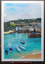 Load image into Gallery viewer, View of Harbour Sand, St.Ives. Painting
