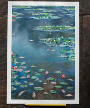 Load image into Gallery viewer, Water Lilies, UK - Ltd Edition A3
