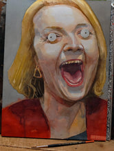 Load image into Gallery viewer, Portrait of Liz Truss. Watercolour Wefail
