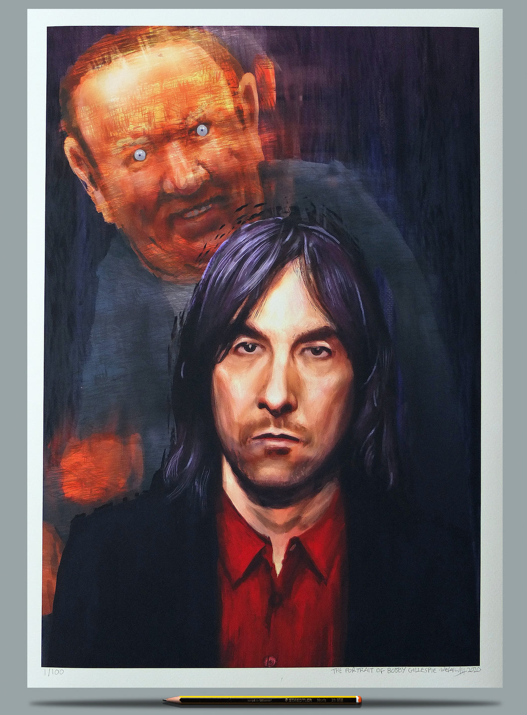 The Portrait of Bobby Gillespie  - Ltd Edition A2