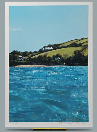 View of East Portlemouth from Salcombe Harbour, Devon.