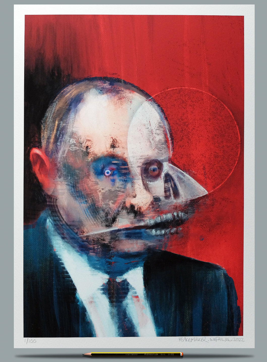 Portrait of Vladimir Putin.