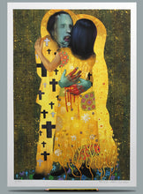 Load image into Gallery viewer, Portrait of Matt Hancock, The Kiss. Wefail - Klimt
