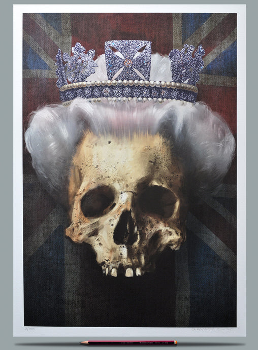 Queen Skull Painting - Wefail