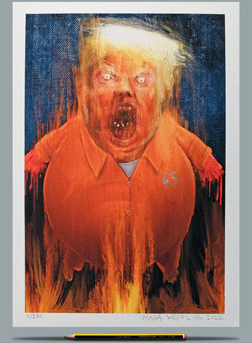 Portrait of Donald Trump-Wefail Painting