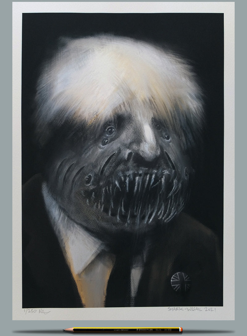 Portrait of Boris Johnson.