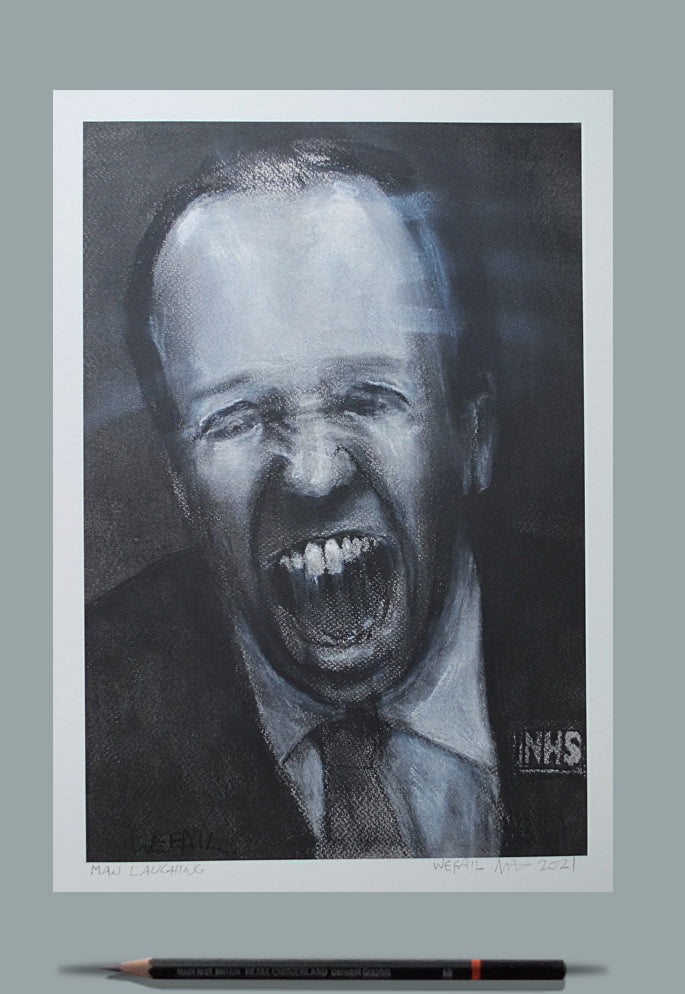Man Laughing - Open Ed A4