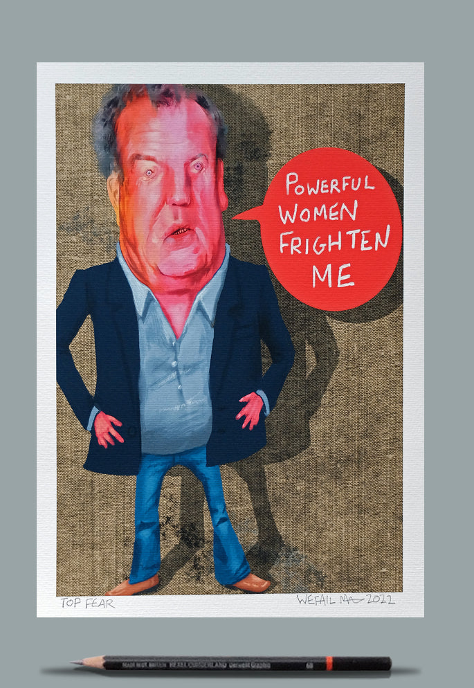 Portrait Painting of Jeremy Clarkson.