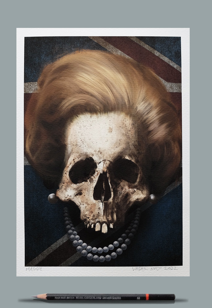 Portrait Painting of Margaret Thatcher